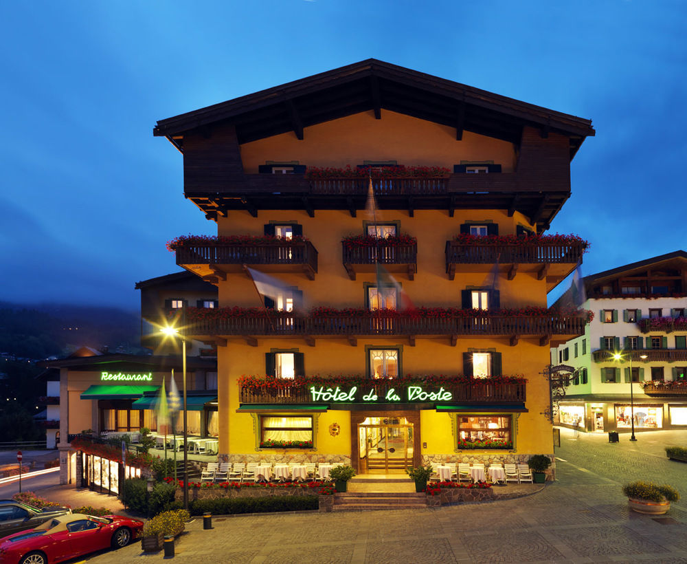 Hotel De La Poste Cortina dʼAmpezzo Dış mekan fotoğraf