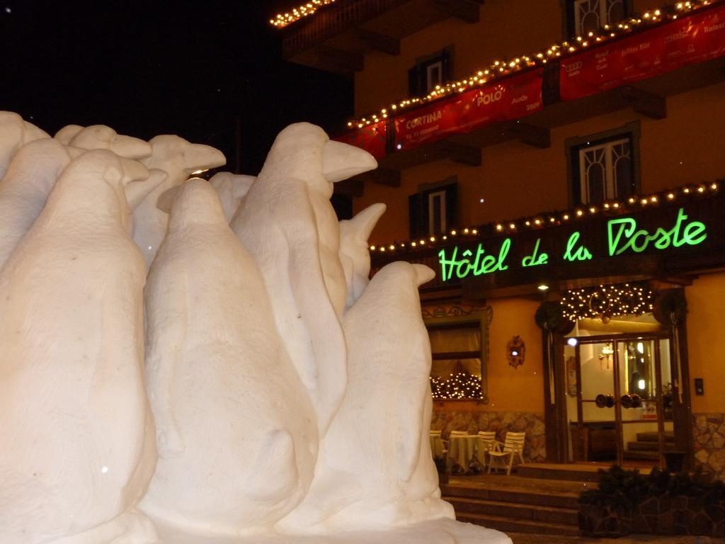 Hotel De La Poste Cortina dʼAmpezzo Dış mekan fotoğraf